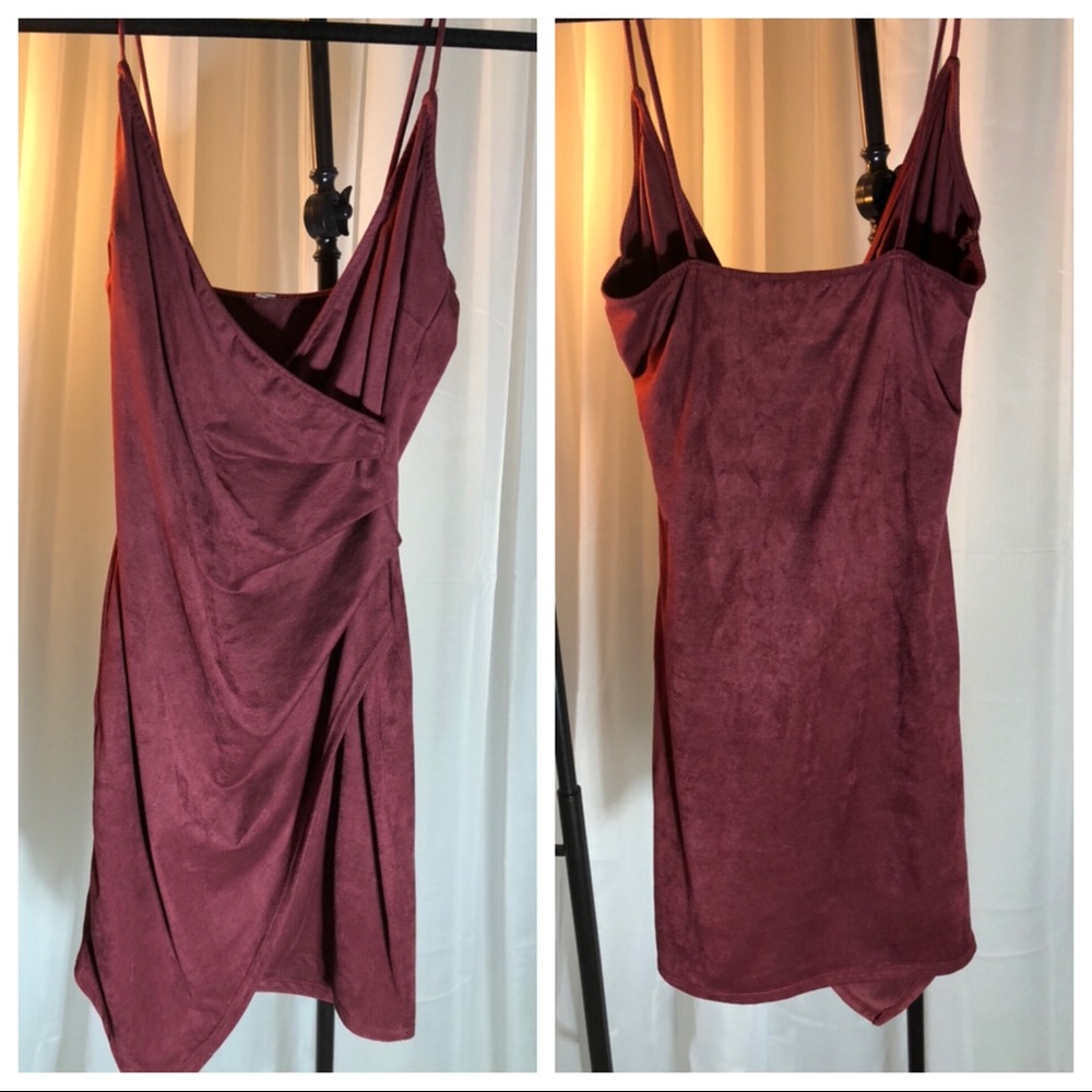 Maroon Sexy Party Dress